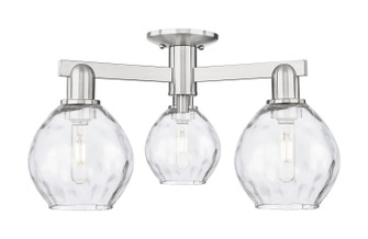 Arcadia Three Light Semi-Flush Mount in Brushed Satin Nickel (405|7163FSNG362)