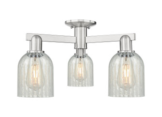 Arcadia Three Light Semi-Flush Mount in Brushed Satin Nickel (405|7163FSNG2511)