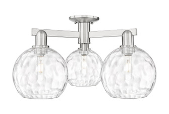 Arcadia Three Light Semi-Flush Mount in Brushed Satin Nickel (405|7163FSNG12158)