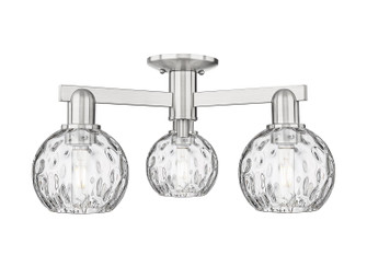 Arcadia Three Light Semi-Flush Mount in Brushed Satin Nickel (405|7163FSNG12156)