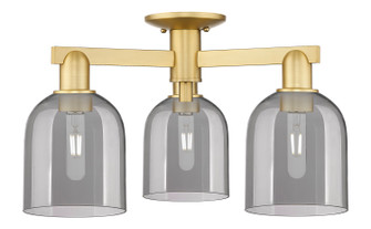 Arcadia Three Light Semi-Flush Mount in Satin Gold (405|7163FSGG5586SM)