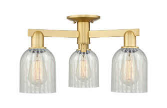 Arcadia Three Light Semi-Flush Mount in Satin Gold (405|7163FSGG2511)