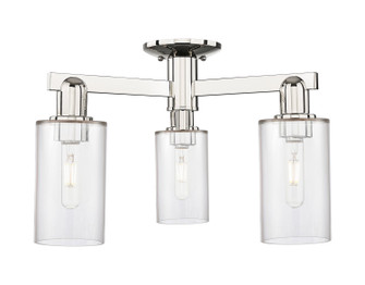 Arcadia Three Light Semi-Flush Mount in Polished Nickel (405|7163FPNG802)