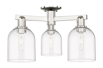 Arcadia Three Light Semi-Flush Mount in Polished Nickel (405|7163FPNG5586CL)