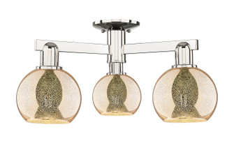 Arcadia Three Light Semi-Flush Mount in Polished Nickel (405|7163FPNG1286)