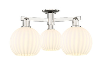 Arcadia Three Light Semi-Flush Mount in Polished Nickel (405|7163FPNG12178WV)