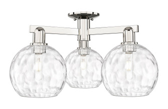 Arcadia Three Light Semi-Flush Mount in Polished Nickel (405|7163FPNG12158)
