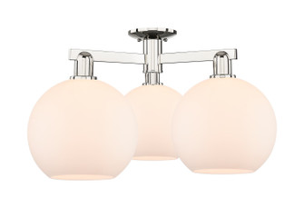 Arcadia Three Light Semi-Flush Mount in Polished Nickel (405|7163FPNG12110)