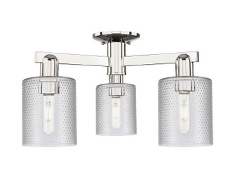 Arcadia Three Light Semi-Flush Mount in Polished Nickel (405|7163FPNG112)