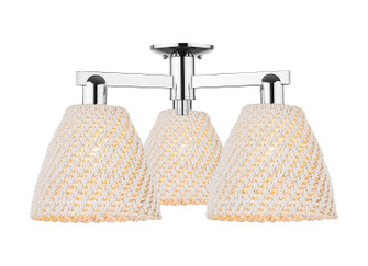 Arcadia Three Light Semi-Flush Mount in Polished Chrome (405|7163FPCNBD9NAT)