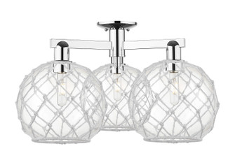 Arcadia Three Light Semi-Flush Mount in Polished Chrome (405|7163FPCG12210RW)