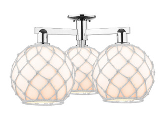Arcadia Three Light Semi-Flush Mount in Polished Chrome (405|7163FPCG12110RW)