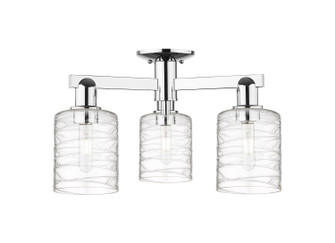 Arcadia Three Light Semi-Flush Mount in Polished Chrome (405|7163FPCG1113)