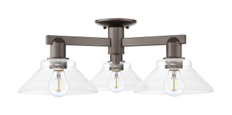 Arcadia Three Light Semi-Flush Mount in Oil Rubbed Bronze (405|7163FOBG132)