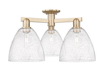 Arcadia Three Light Semi-Flush Mount in Champagne Bronze (405|7163FCBGBD94)