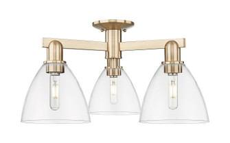 Arcadia Three Light Semi-Flush Mount in Champagne Bronze (405|7163FCBGBD752)