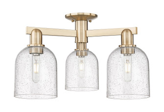 Arcadia Three Light Semi-Flush Mount in Champagne Bronze (405|7163FCBG5586SDY)