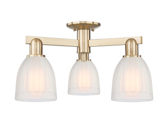 Arcadia Three Light Semi-Flush Mount in Champagne Bronze (405|7163FCBG441)