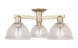 Arcadia Three Light Semi-Flush Mount in Champagne Bronze (405|7163FCBG422)