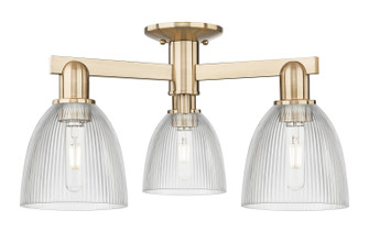 Arcadia Three Light Semi-Flush Mount in Champagne Bronze (405|7163FCBG382)