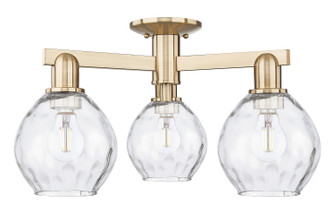 Arcadia Three Light Semi-Flush Mount in Champagne Bronze (405|7163FCBG362)