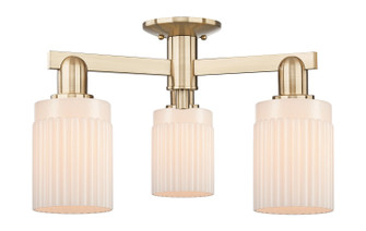 Arcadia Three Light Semi-Flush Mount in Champagne Bronze (405|7163FCBG341)