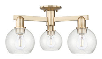 Arcadia Three Light Semi-Flush Mount in Champagne Bronze (405|7163FCBG1246)