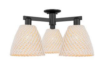 Arcadia Three Light Semi-Flush Mount in Matte Black (405|7163FBKNBD9NAT)