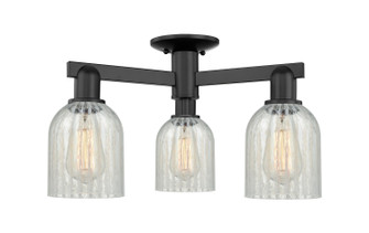 Arcadia Three Light Semi-Flush Mount in Matte Black (405|7163FBKG2511)