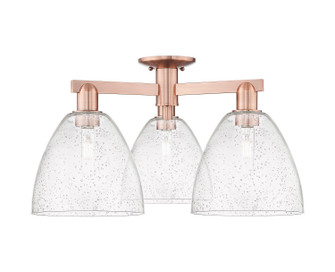 Arcadia Three Light Semi-Flush Mount in Antique Copper (405|7163FACGBD94)