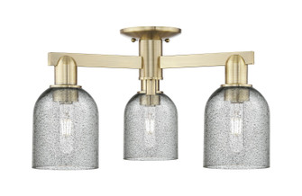 Arcadia Three Light Semi-Flush Mount in Antique Brass (405|7163FABG257)
