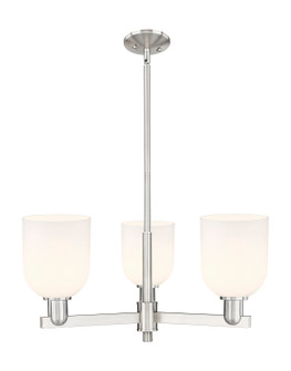 Arcadia Three Light Pendant in Satin Nickel (405|7163CRSNG5586GWH)