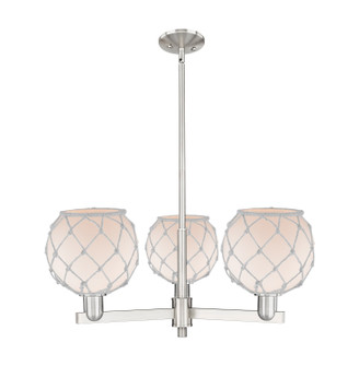 Arcadia Three Light Pendant in Satin Nickel (405|7163CRSNG1218RW)