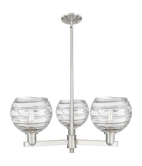 Arcadia Three Light Pendant in Satin Nickel (405|7163CRSNG12138CL)