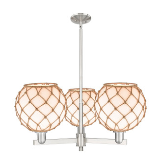 Arcadia Three Light Pendant in Satin Nickel (405|7163CRSNG12110RB)