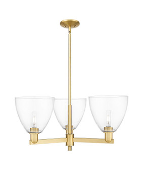Arcadia Three Light Pendant in Satin Gold (405|7163CRSGGBD92)