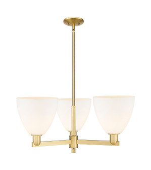 Arcadia Three Light Pendant in Satin Gold (405|7163CRSGGBD91)