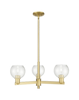 Arcadia Three Light Pendant in Satin Gold (405|7163CRSGG1246)