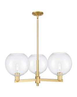 Arcadia Three Light Pendant in Satin Gold (405|7163CRSGG12210)