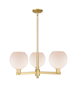 Arcadia Three Light Pendant in Satin Gold (405|7163CRSGG1218)