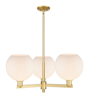 Arcadia Three Light Pendant in Satin Gold (405|7163CRSGG12110)