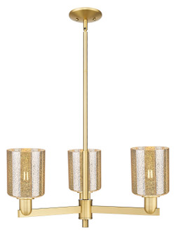 Arcadia Three Light Pendant in Satin Gold (405|7163CRSGG116)