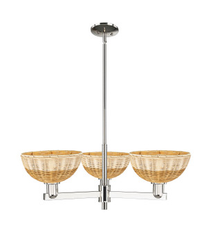 Arcadia Three Light Pendant in Polished Nickel (405|7163CRPNNBD29NAT)