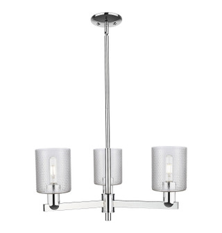 Arcadia Three Light Pendant in Polished Chrome (405|7163CRPCG112)