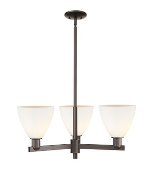 Arcadia Three Light Pendant in Oil Rubbed Bronze (405|7163CROBGBD751)