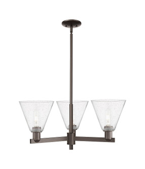 Arcadia Three Light Pendant in Oil Rubbed Bronze (405|7163CROBGBC84)