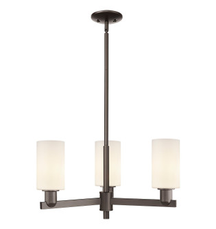 Arcadia Three Light Pendant in Oil Rubbed Bronze (405|7163CROBG801)