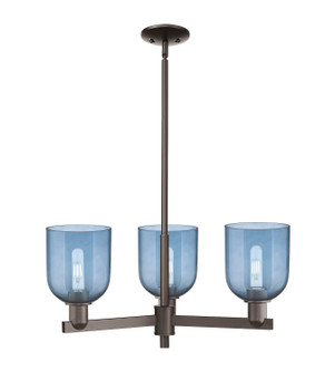 Arcadia Three Light Pendant in Oil Rubbed Bronze (405|7163CROBG5586BL)