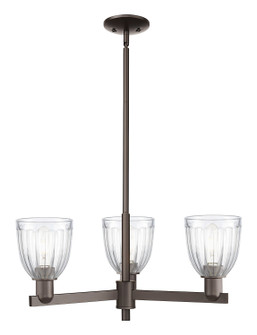 Arcadia Three Light Pendant in Oil Rubbed Bronze (405|7163CROBG442)