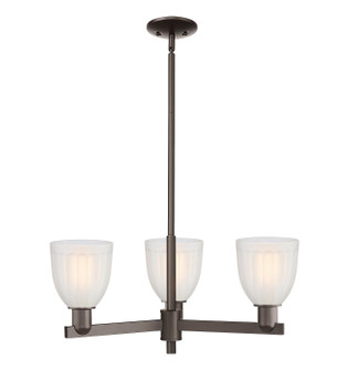 Arcadia Three Light Pendant in Oil Rubbed Bronze (405|7163CROBG441)